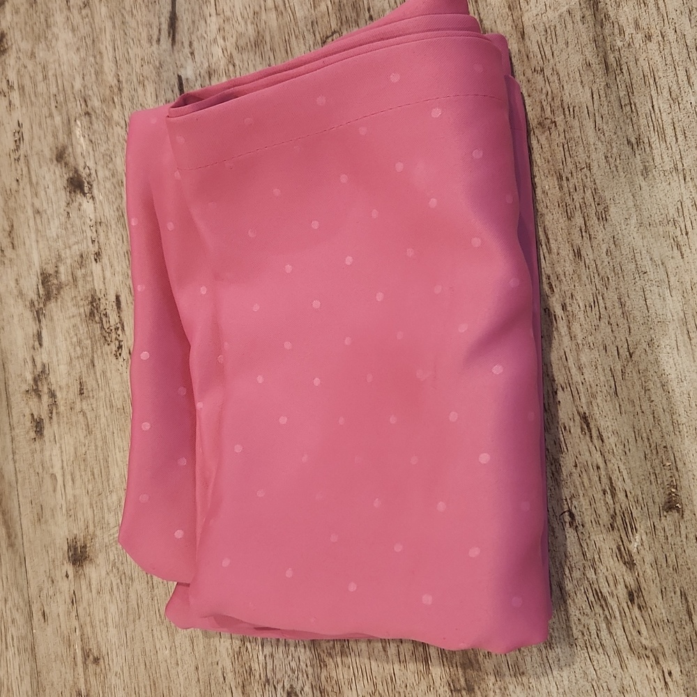 Pink black out curtains